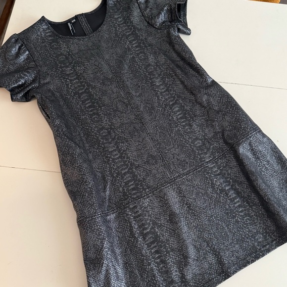 ADDRESS Women’s Metallic Snakeskin Print Mid Length Party Casual Business Dress - Picture 3 of 5